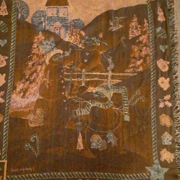 Christmas Throw with Snowmen it is 60×48 and in Excellent Condition! - Picture 5 of 5